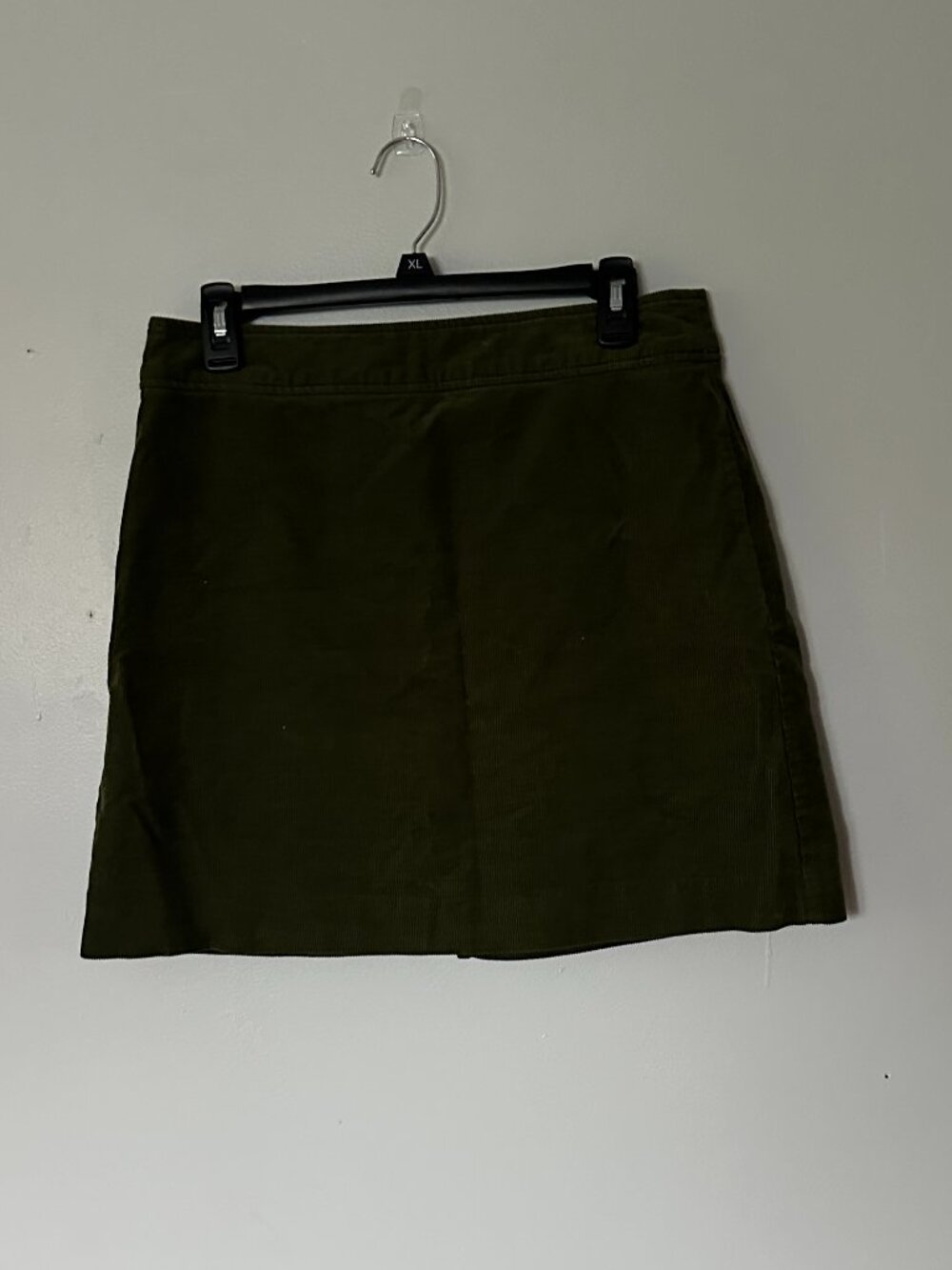 J Crew Green Corduroy Skirt